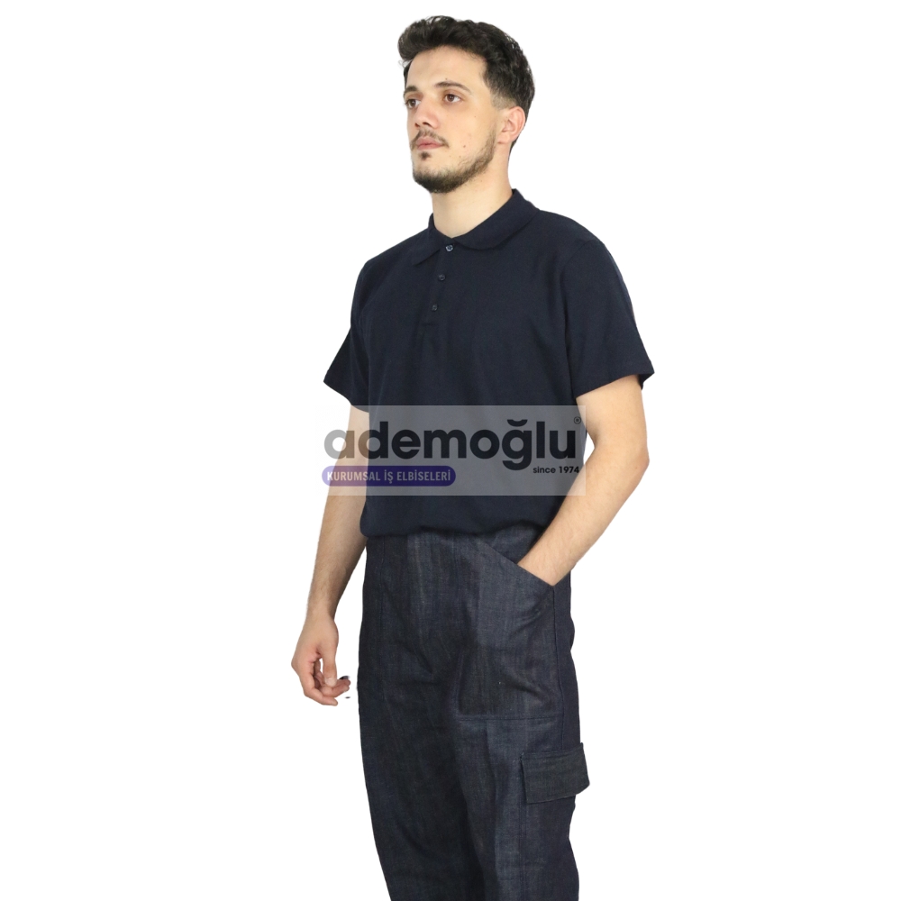 Polo%20Yaka%20Tişört%20Lacivert